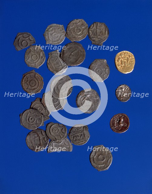 Iron Age coins, c50 BC-c40 AD. Artist: Unknown