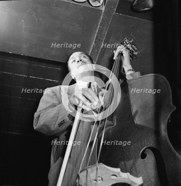 Portrait of Slam Stewart, Three Deuces(?), New York, N.Y., ca. Sept. 1946. Creator: William Paul Gottlieb.