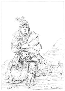 Native American, North Western Frontier, 1841.Artist: Myers and Co