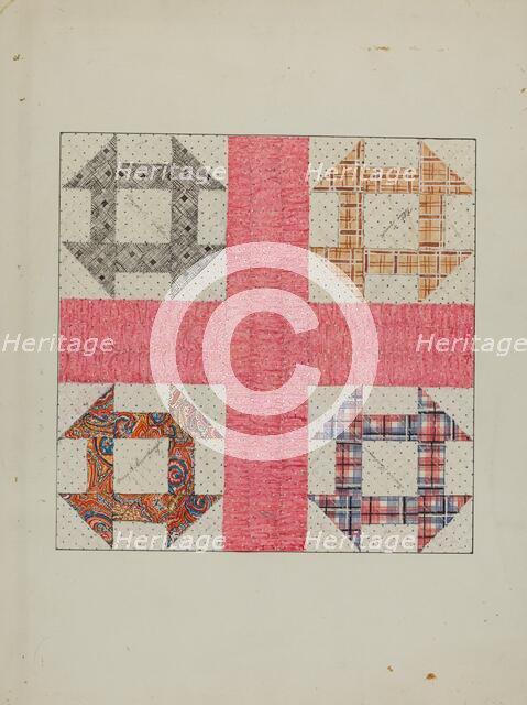 Autographed Quilt, c. 1940. Creator: Margaret Linsley.