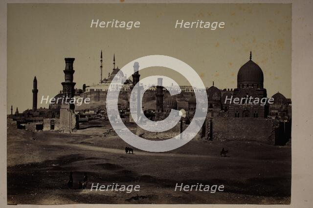 Tombs In Southern Cemetary, Cairo, Printed 1879. Creator: Francis Frith.