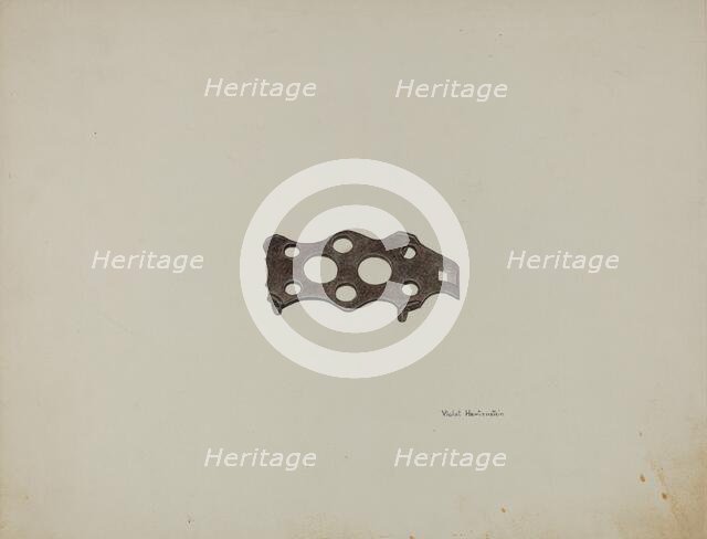 Metal Trivet, c. 1942. Creator: Violet Hartenstein.