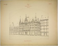 Rathskeller Neubau, Halle (Saale), Saxony-Anhalt, Germany, Perspective (unfinished), c. 1887. Creator: Peter Joseph Weber.