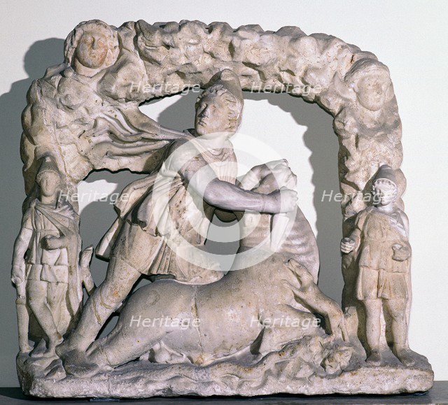 Roman statuette of Mithras slaying the bull, 3rd century. Artist: Unknown
