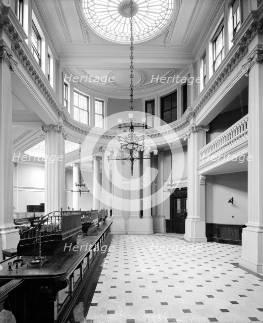 Interior of Coutts & Co bank, 440 The Strand, Westminster, London. Artist: Bedford Lemere and Company