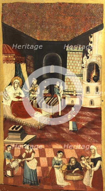 The Nativity of the Virgin. Artist: Anonymous 