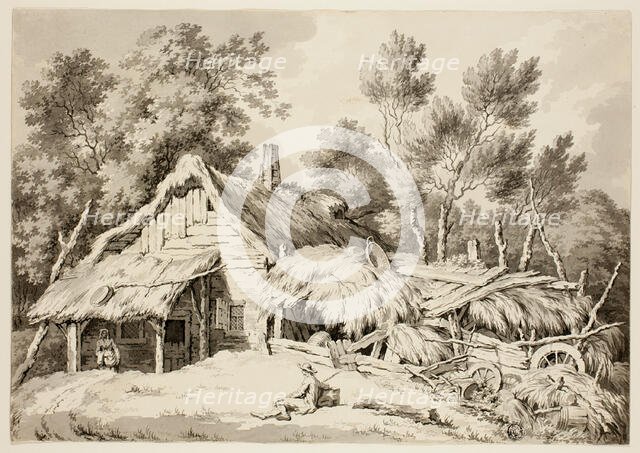 Thatched Cottage, n.d. Creator: Paul Sandby.