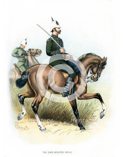 'The Cape Mounted Rifles', c1890.Artist: H Bunnett