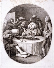 The alderman's dinner, 1775. Artist: Anon