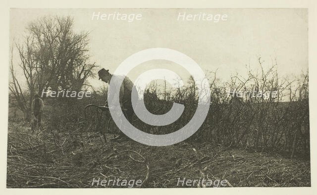 Fencing in Suffolk, c. 1883/87, printed 1888. Creator: Peter Henry Emerson.