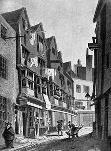 The ancient precincts of the Palace of Westminster, London, 1807 (c1905). Artist: Unknown