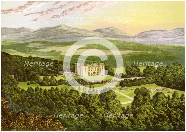 Drumlanrig Castle, Dumfriesshire, Scotland, home of the Duke of Buccleuch, c1880. Artist: Unknown