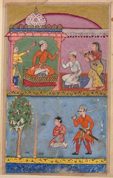 Page from Tales of a Parrot (Tuti-nama): text page, c. 1560. Creator: Unknown.