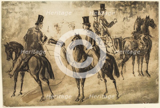 Riders and Equipage, n.d. Creator: Constantin Guys.