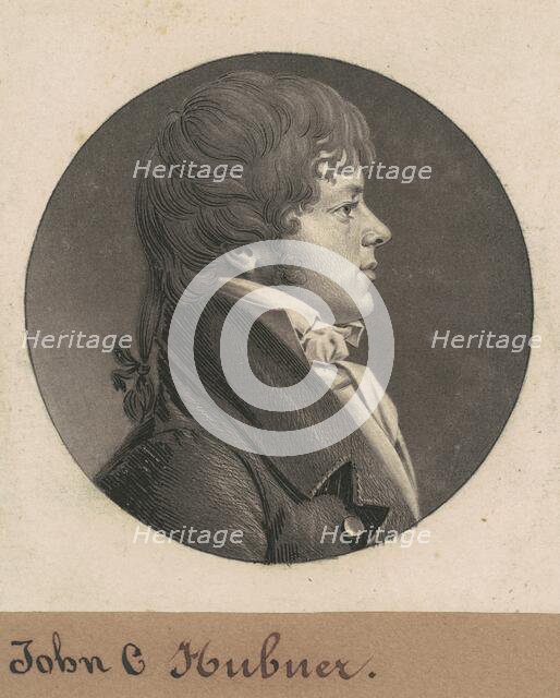 John C. Hubner, 1808. Creator: Charles Balthazar Julien Févret de Saint-Mémin.