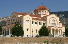 Monastery and church of Agios Gerasimos, Kefalonia, Greece.