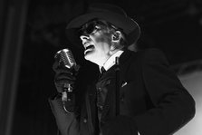 Dave Vanian, The Damned live at Alexandra Palace, London, Apr 2023. Creator: Annapaola Marchesani.