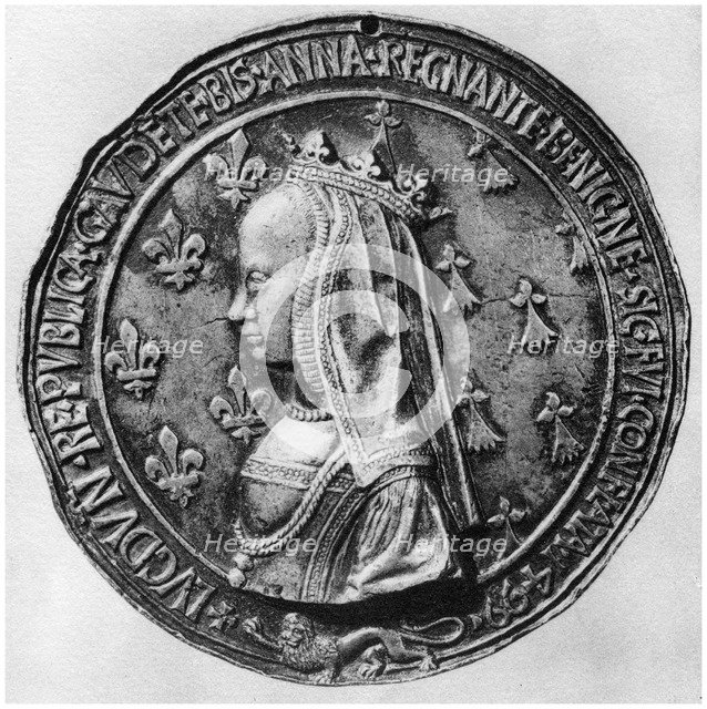 Anne of Brittany, 1499 (1958). Artist: Unknown