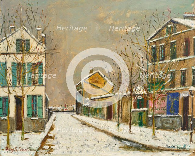 Bourg-la-Reine sous la neige, c1927. Creator: Utrillo, Maurice (1883-1955).