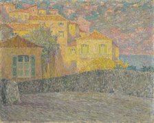 Houses in the sun, Villefranche-sur-Mer, 1927. Creator: Le Sidaner, Henri (1862-1939).