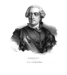 Louis XV, King of France, (c1820s).  Artist: Maurin.