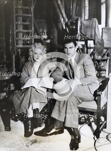 Anny Ondra, Czech film actress, and Max Schmeling, German boxer, 1933. Artist: Unknown