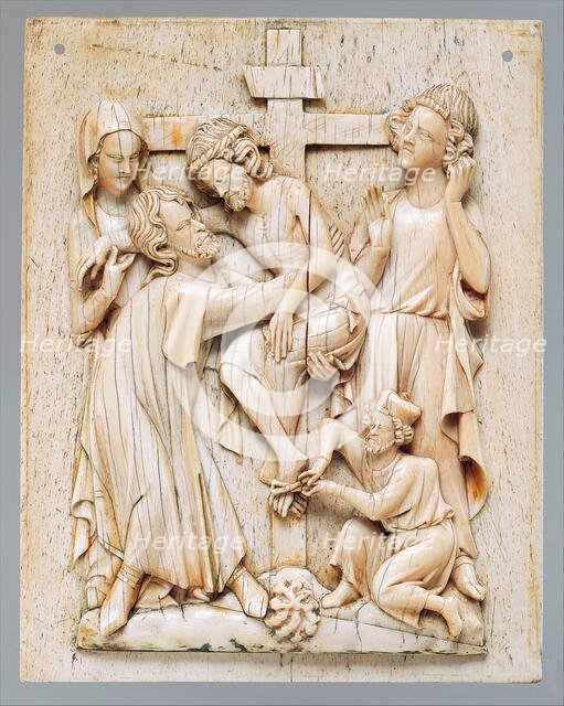 Plaque with the Descent from the Cross, French, ca. 1320-40. Creator: Unknown.