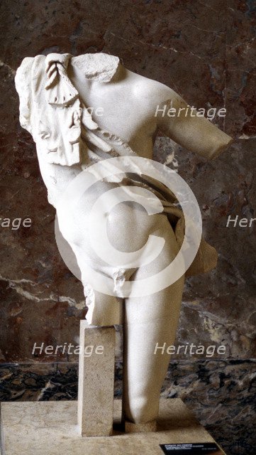 Greek statue of a male torso, 5th century BC. Artist: Unknown