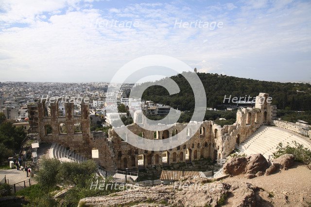 The Odeon of Herodes Atticus, Athens, Greece. Artist: Samuel Magal