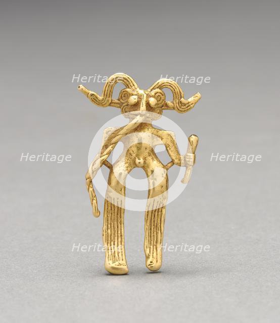 Figurine Pendant, c. 1000-1500. Creator: Unknown.