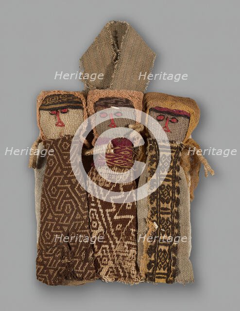 Dolls, Peru, 1950/84, with textile fragments from A.D. 1000/1476. Creator: Unknown.
