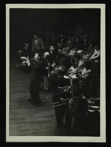 American jazz legend Sidney Bechet in concert at Colston Hall, Bristol, 1956. Artist: Denis Williams