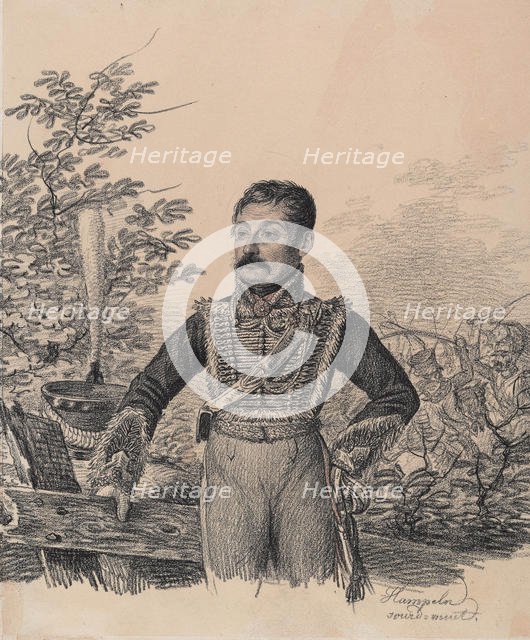 Portrait of Akim Vasilyevich Duvanov, Early 1820s. Creator: Hampeln, Carl, von (1794-after 1880).