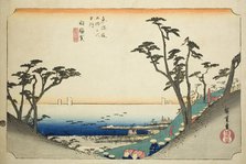 Shirasuka: View of Shiomi Slope (Shirasuka, Shiomizaka zu), from the series "Fifty..., c. 1833/34. Creator: Ando Hiroshige.
