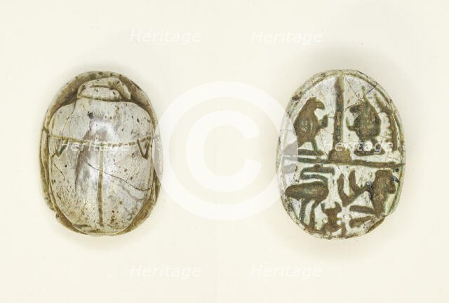 Scarab: Gods and Hieroglyphs, Egypt, New Kingdom-Late Period, Dynasties 18-26 (about 1550-525 BCE). Creator: Unknown.