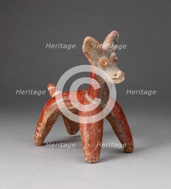 Miniature Figure of a Standing Deer, 100 B.C./A.D. 300. Creator: Unknown.