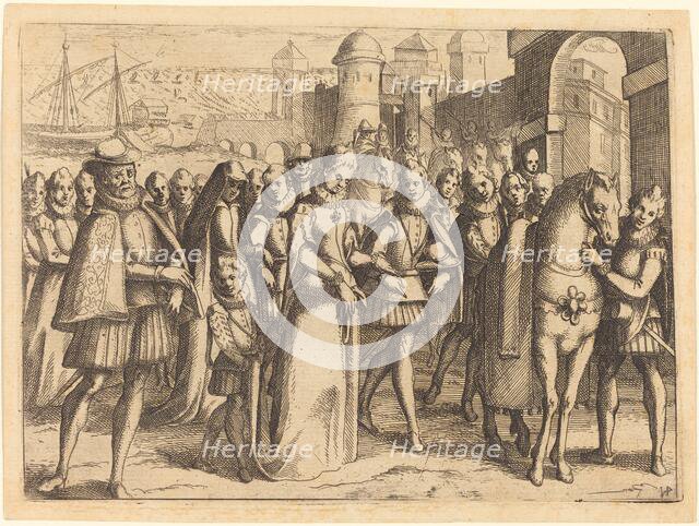 Arrival at Valencia, 1612. Creator: Jacques Callot.