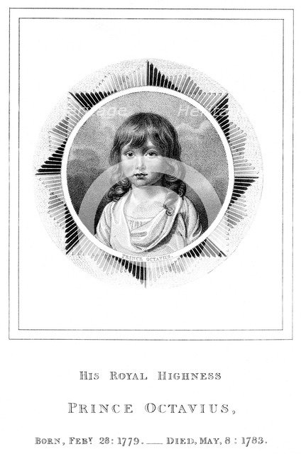 'Prince Octavius, eighth son of George III', 19th century. Artist: Unknown