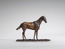 Study of a Mustang, original wax 1860s, cast by 1921. Creator: Edgar Degas.