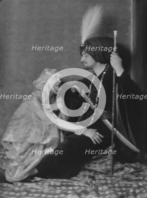 Haggin, Ben Ali, Mr., theatrical production, 1915 Jan. 3. Creator: Arnold Genthe.