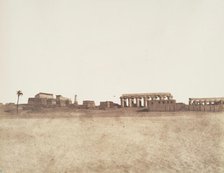 Louksor (Thèbes), Vue Générale des Ruines, 1851-52. Creator: Félix Teynard.