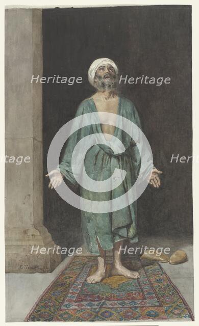 Muslim man praying, 1882. Creator: Enrico Tarenghi.