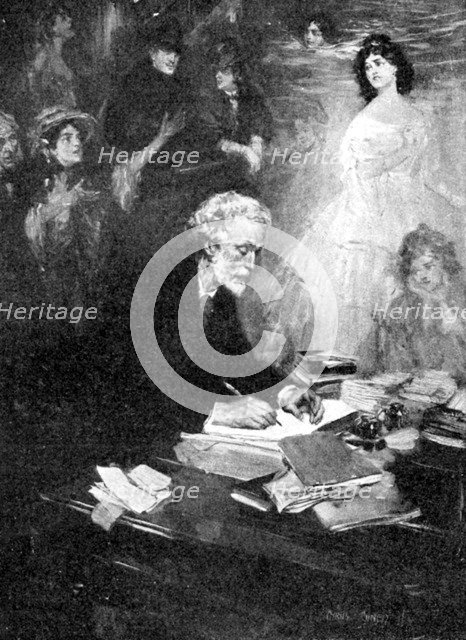 'George Meredith', 1923.Artist: LEA