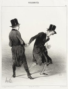 Vous mon ami! comment vous savez..., 1842. Creator: Honore Daumier.