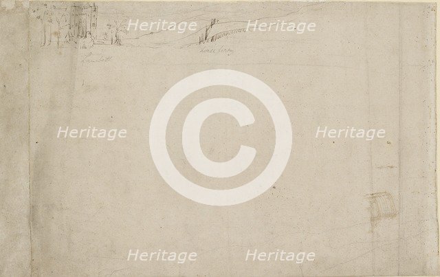 Panorama of London as seen from Southwark: Lambeth, 1554. Artist: Anthonis van den Wyngaerde.