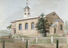 St Mary's Church, Hanwell, Middlesex, c1800. Artist: Anon