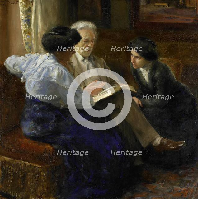 Alphons Marie Antoine Joseph Grandmont (1837-1909), the Artist's second husband..., 1900-1909. Creator: Abrahamina Arnolda Louisa Hubrecht.