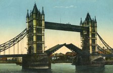 Tower Bridge, London, c1910.  Creator: Unknown.