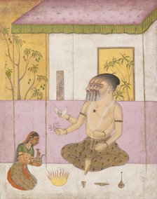 Khambhavati Ragini: Folio from a ragamala series (Garland of Musical Modes) , ca. 1675. Creator: Unknown.