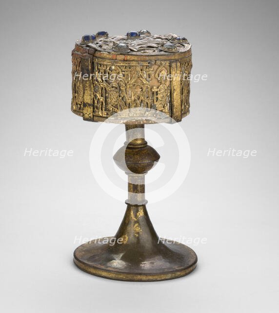 Footed Pyx Used as a Reliquary, Brunswick, 14th century. Creator: Unknown.